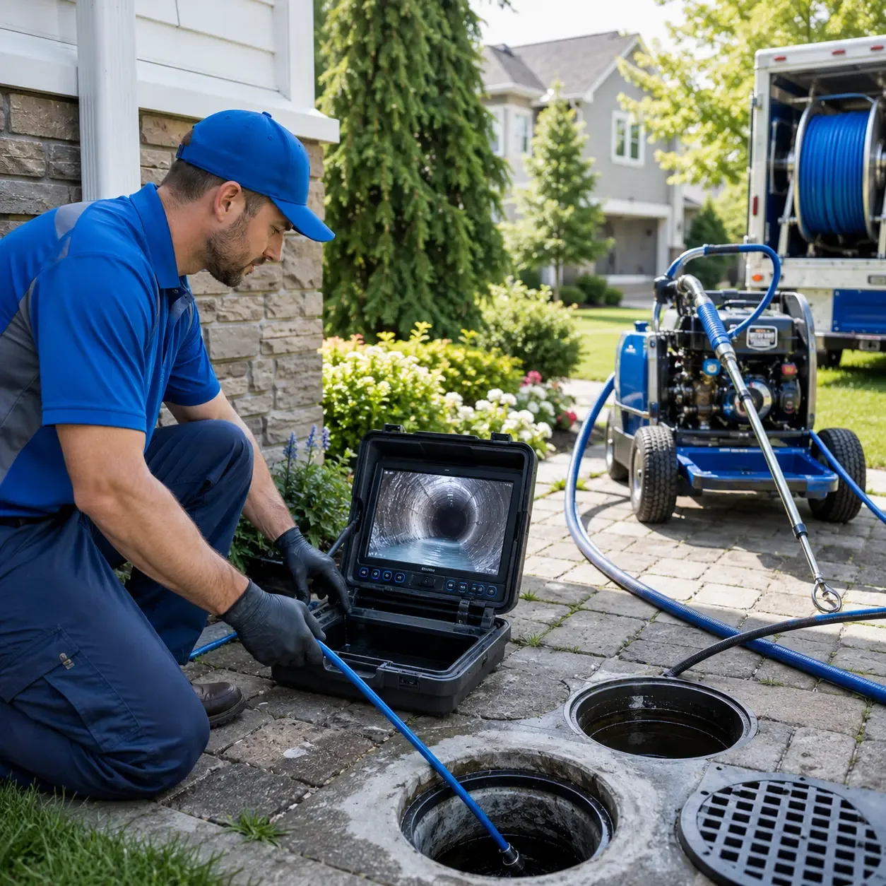 Outdoor drain cleaning professionals serving Harrisville, NH